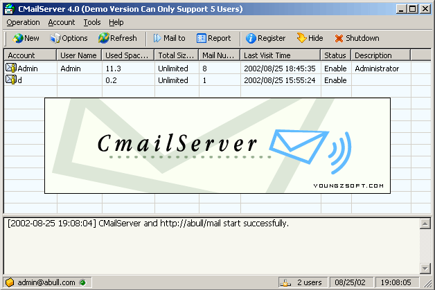 CMailServer Screenshot